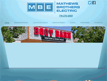 Tablet Screenshot of mathewsbrotherselectric.com